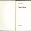 Christine4 Christine — Bartho Smit secondhand book