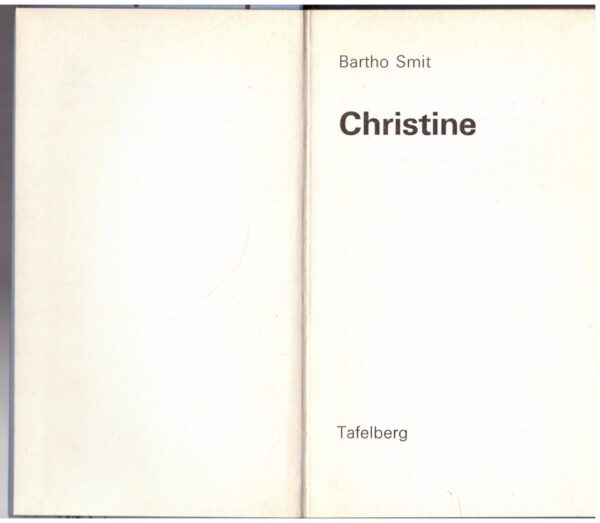 Christine4 Christine — Bartho Smit secondhand book