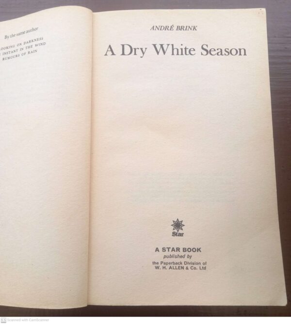 A Dry White Season – André Brink secondhand book