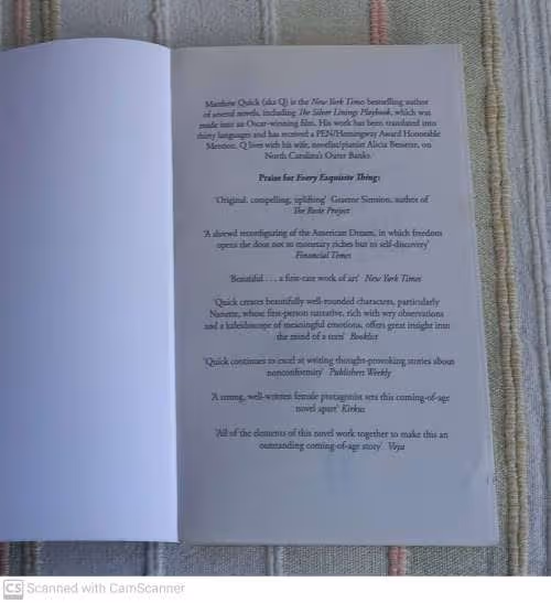 Every Exquisite Thing — Matthew Quick secondhand book