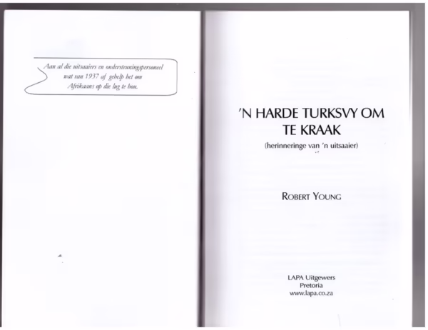 Harde turksvy om te kraak-3 'n Harde Turksvy Om Te Kraak - Robert Young