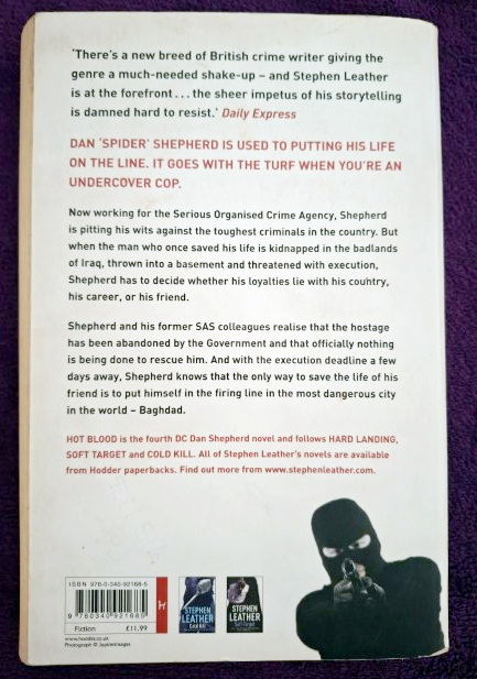 Hot Blood – Stephen Leather secondhand book