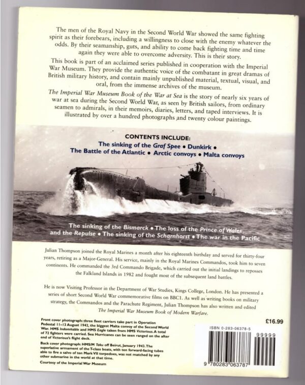 The Imperial War Museum Book Of The War At Sea — Julian Thompson secondhand book