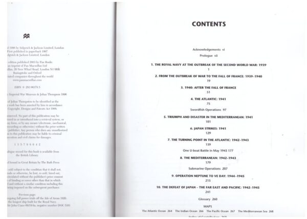 The Imperial War Museum Book Of The War At Sea — Julian Thompson secondhand book