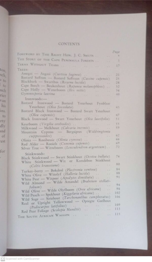 Indigenous Trees Of The Cape Peninsula – M. Whiting Spilhaus secondhand book