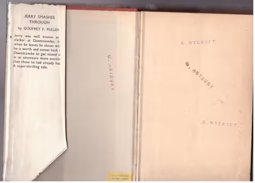 Jerry Smashes Through — Godfrey F. Pullen secondhand book