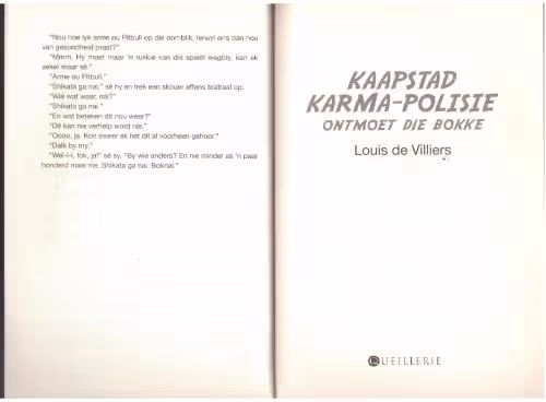 Kaapstad Karma-Polisie Ontmoet Die Bokke – Louis De Villiers secondhand book
