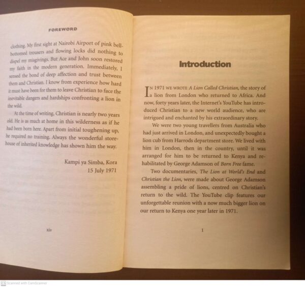 A Lion Called Christian – Anthony Bourke, John Rendall secondhand book