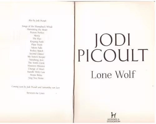 Lone Wolf-4 Lone Wolf — Jodi Picoult secondhand book