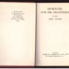 Morning For Mr. Prothero — Jane Oliver secondhand book