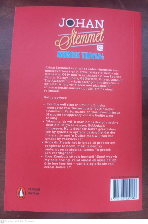 Johan Stemmet Se Musiektrivia secondhand book