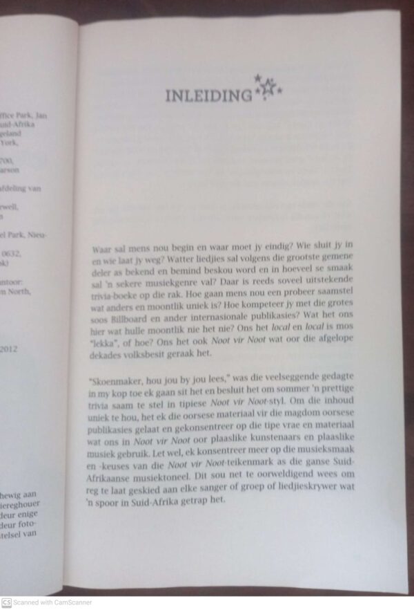 Johan Stemmet Se Musiektrivia secondhand book