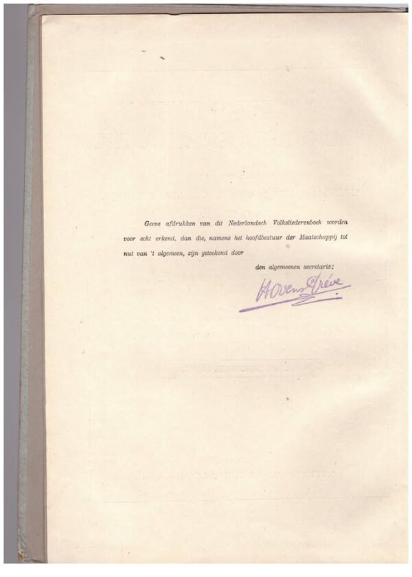 Nederlandsch Volksliederenboek — Daniel De Lange secondhand book