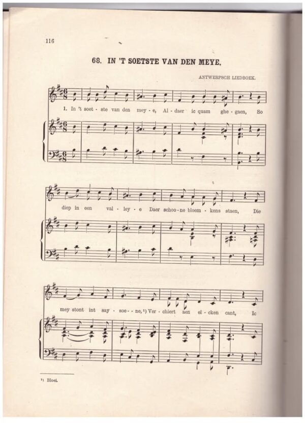 Nederlandsch Volksliederenboek — Daniel De Lange secondhand book