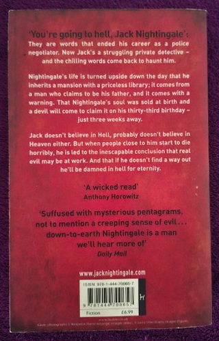 Nightfall_Back Nightfall – Stephen Leather secondhand book