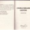 Onblusbare Liefde – Elise Keyter secondhand book