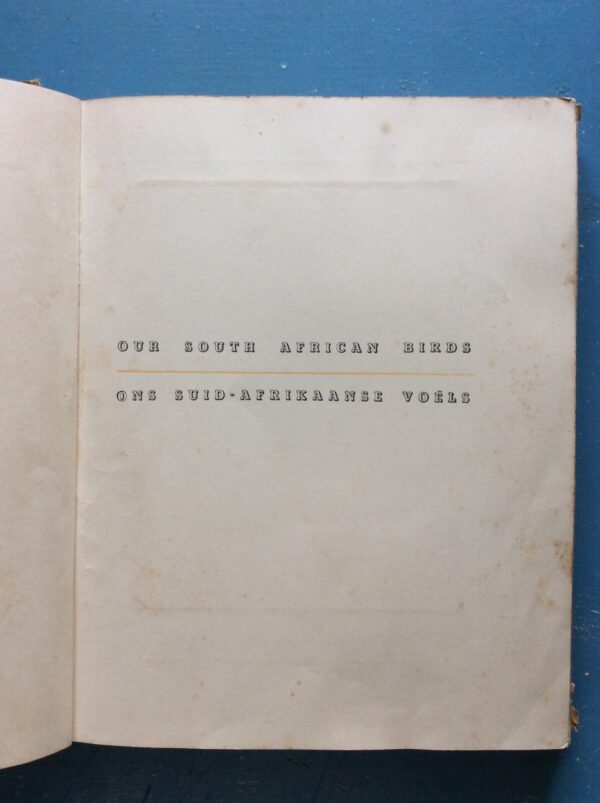 Our South African Birds | Ons Suid-Afrikaanse Voëls – Doctor Austin Roberts secondhand book
