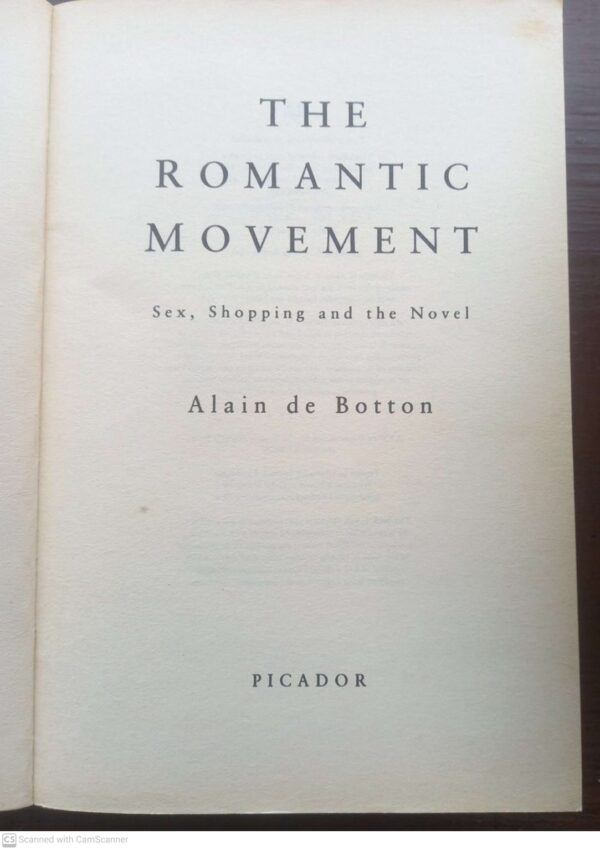 The Romantic Movement — Alain De Botton secondhand book