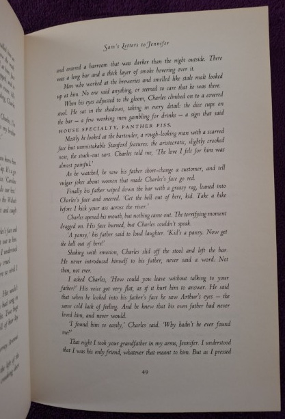 Sam’s Letters To Jennifer – James Patterson secondhand book