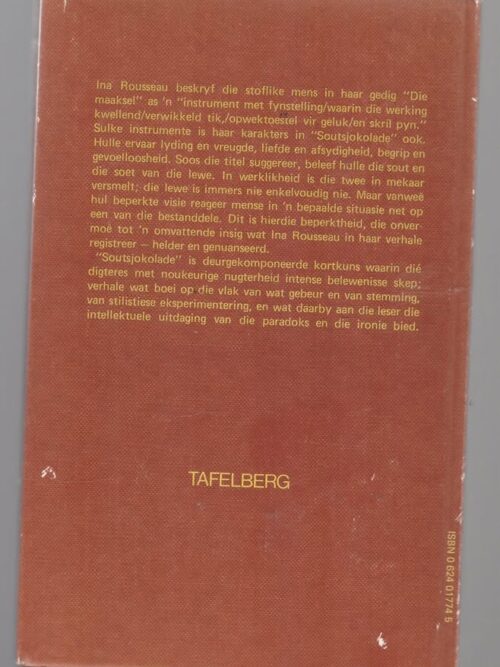 Soutsjokolade – Ina Rousseau secondhand book
