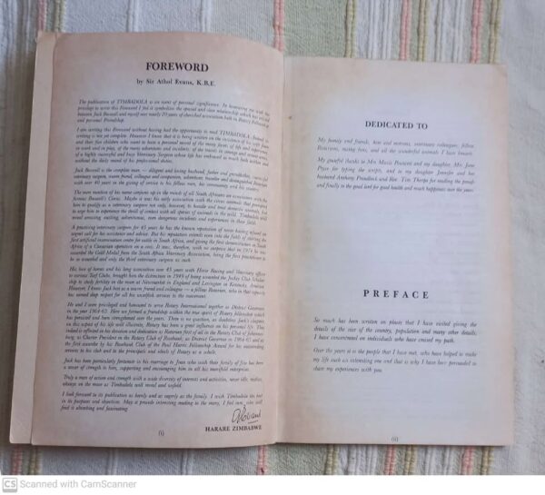 Timbadola5 Timbadola: Adventures Of A Veterinary Surgeon In Africa – Jack Boswell **SIGNED** secondhand book