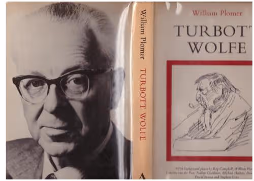 Turbott Wolfe — William Plomer secondhand book