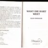 Want Die Hart Weet — Elsa Winckler secondhand book