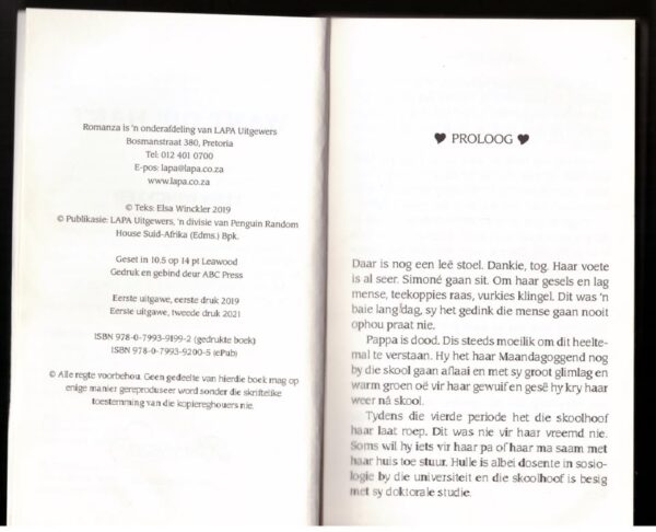 Want Die Hart Weet — Elsa Winckler secondhand book