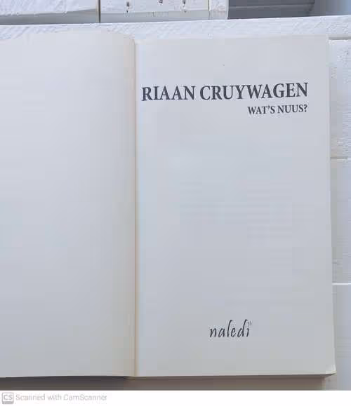 Wat’s Nuus? — Riaan Cruywagen secondhand book