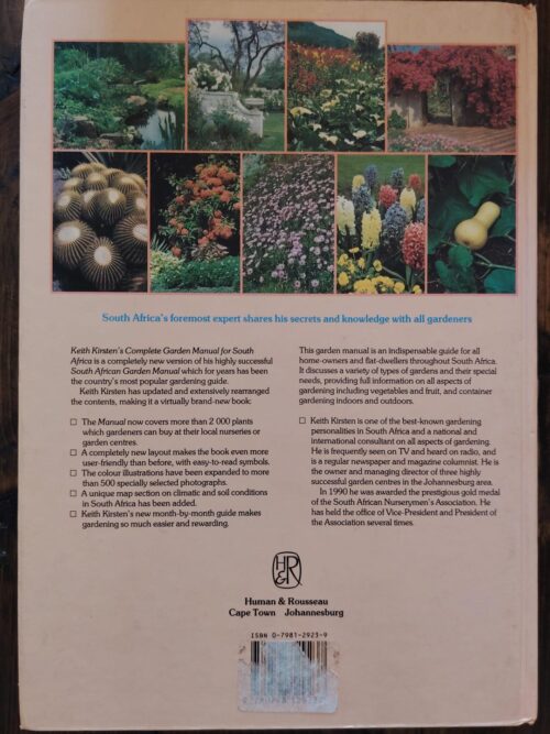 Complete Garden Manual For South Africa – Keith Kirsten secondhand book