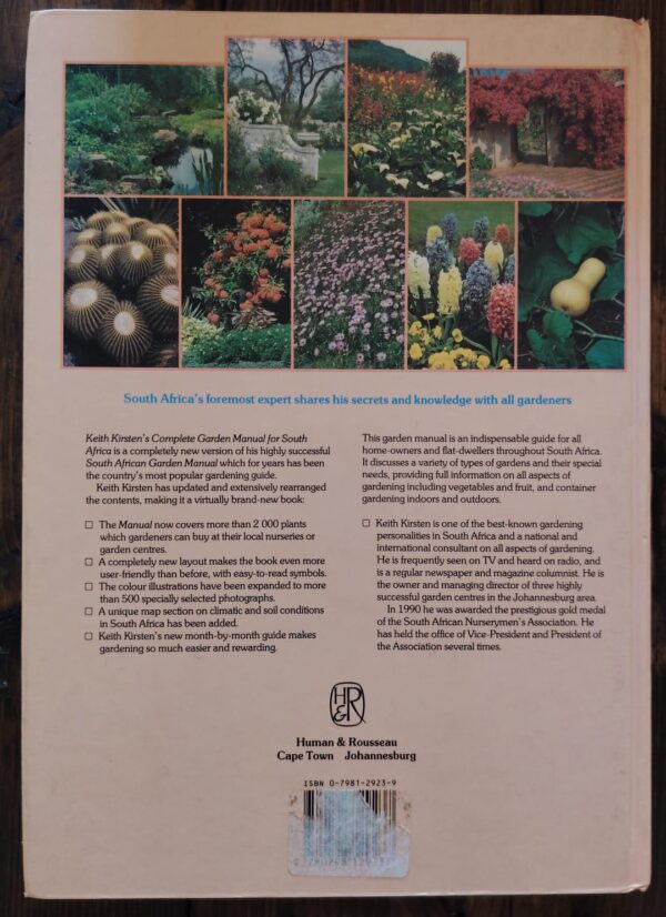 Complete Garden Manual For South Africa – Keith Kirsten secondhand book