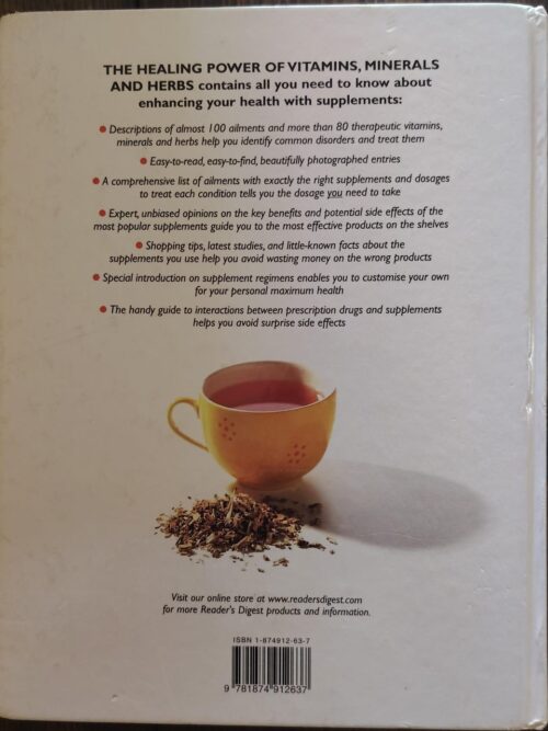 The Healing Power Of Vitamins, Minerals & Herbs – Reader’s Digest secondhand book