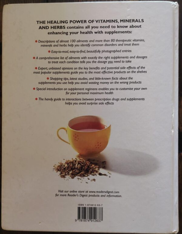 The Healing Power Of Vitamins, Minerals & Herbs – Reader’s Digest secondhand book