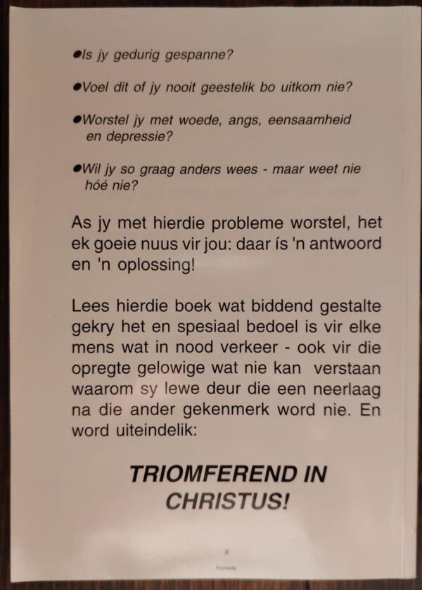 Triomferend In Christus – Danie Steyn secondhand book