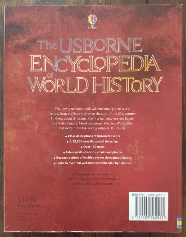 Encyclopedia of World History – Usborne secondhand book