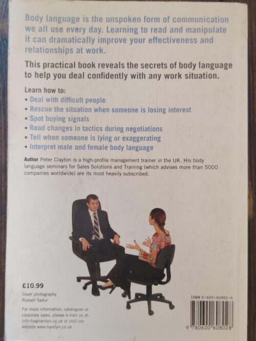 Body Language at work – Peter Clayton secondhand book