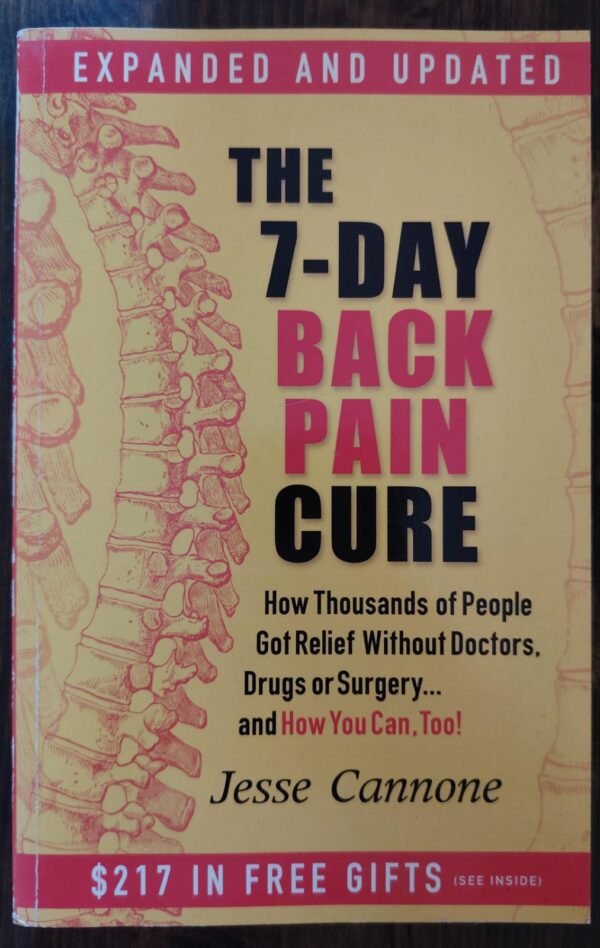 The 7-day Back Pain Cure – Jesse Cannone secondhand book
