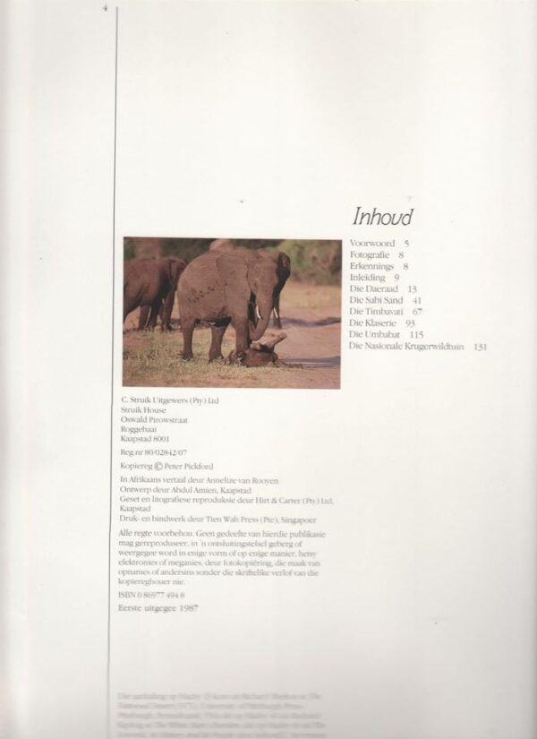 Wildernis-Daeraad — Peter Pickford secondhand book