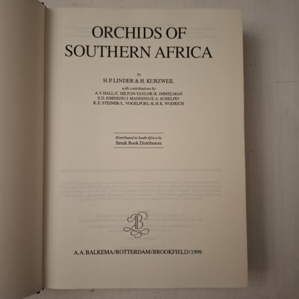 Orchids Of Southern Africa – H. P. Linder; H. Kurzweil secondhand book