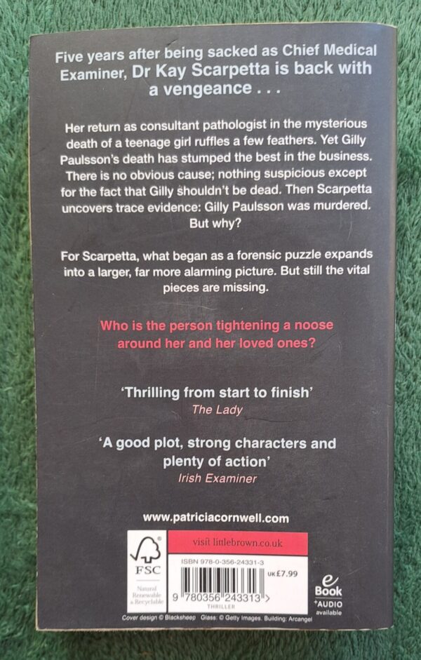 20251103_141608 Trace – Patricia Cornwell secondhand book