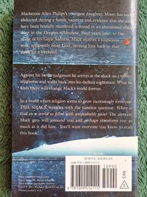 The Shack – WM. Paul Young secondhand book
