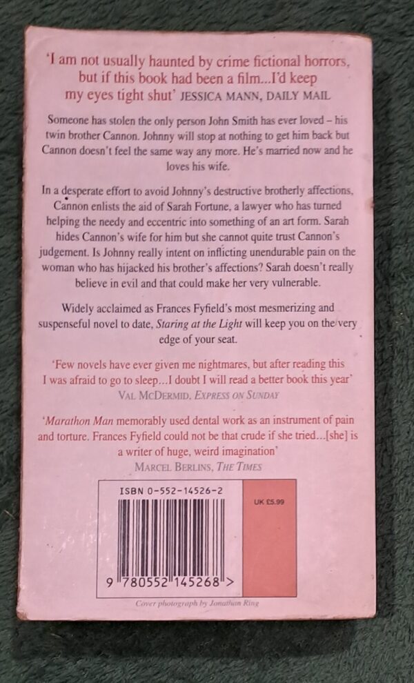Staring At The Light – Frances Fyfield secondhand book