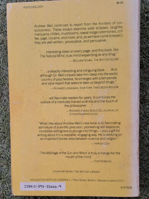 The Marriage Of The Sun And Moon – Andrew Weil secondhand book