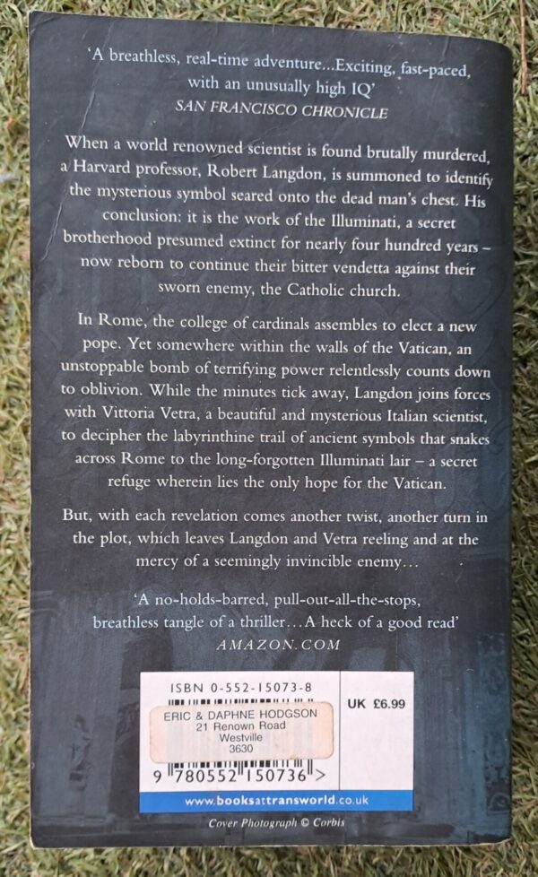 20251107_165714 Angels And Demons – Dan Brown secondhand book