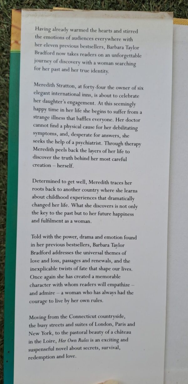 Her Own Rules – Barbara Taylor Bradford secondhand book