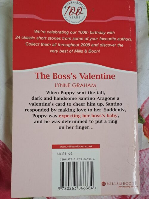 The Boss’s Valentine – Lynne Graham secondhand book
