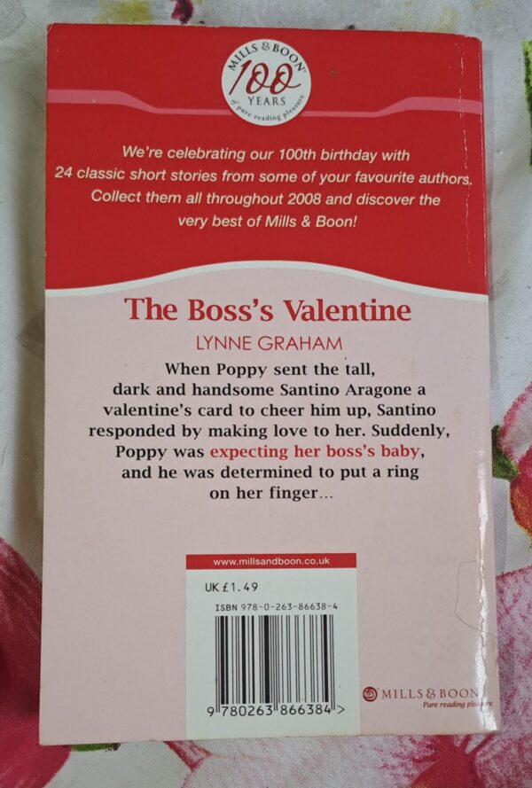 The Boss’s Valentine – Lynne Graham secondhand book