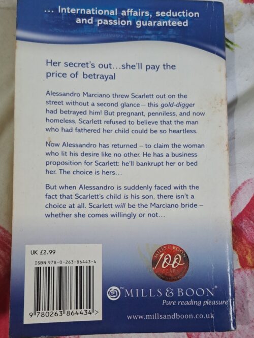 The Marciano Love-Child – Melanie Milburne secondhand book