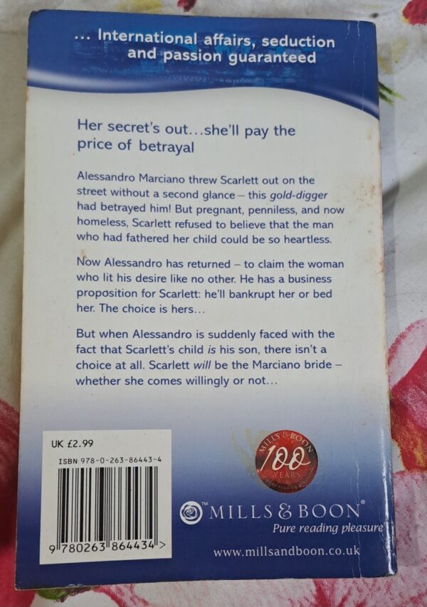 The Marciano Love-Child – Melanie Milburne secondhand book