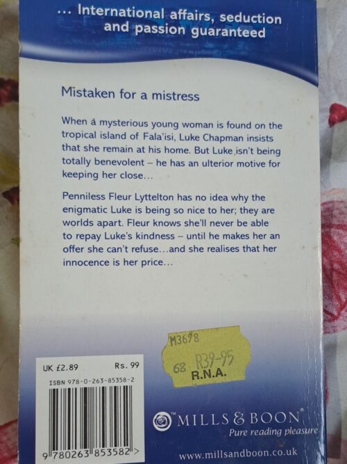 Virginia Bought And Paid For – Robyn Donald secondhand book